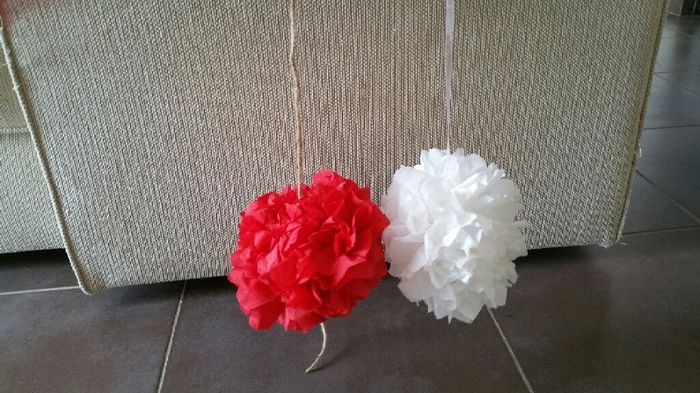 Fleurs papier crepons - 1
