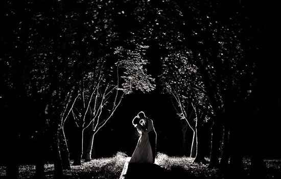 photo romantique noir&blanc