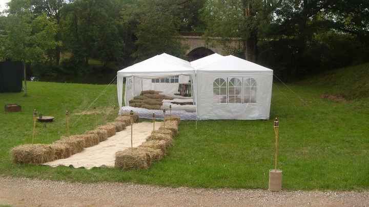 tente pour la cérémonie