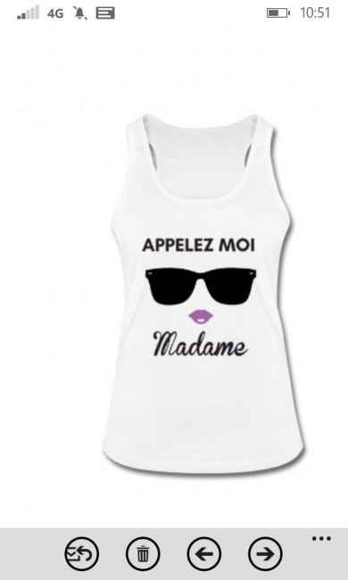 Tee-shirt "Appelez moi Madame"