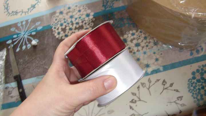 Mes rubans de satin pour mon bouquet