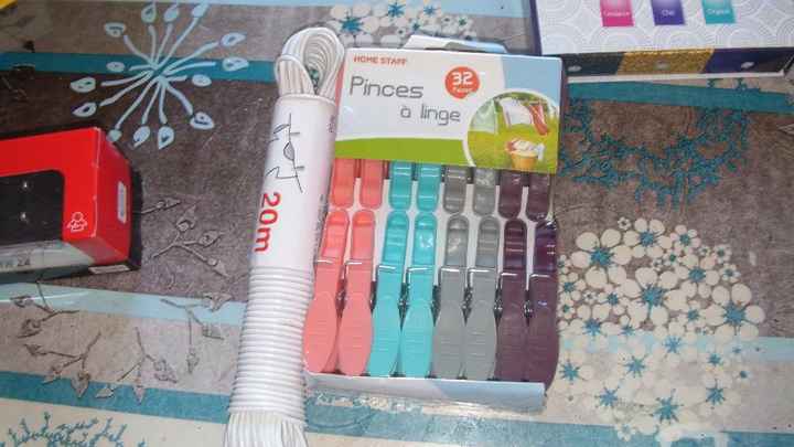 Mon lot : séche linge (j'aime beaucoup)