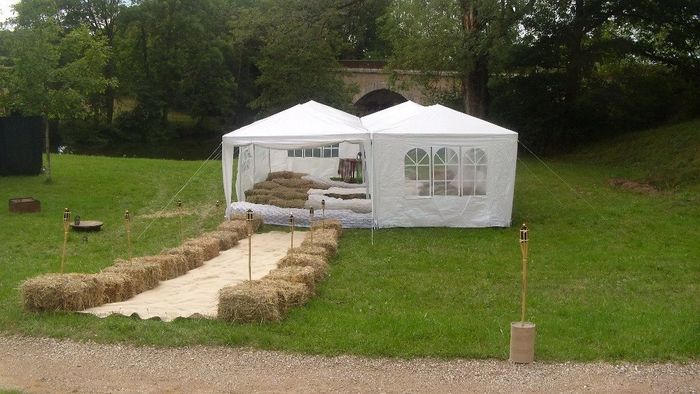 tente pour la cérémonie