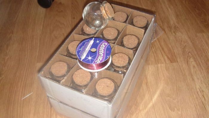 Mes contenants à dragées pour les invits au repas 