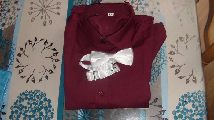 Chemise et noeud papillon de mon loulou, promis vous aurez la photo des essayages lol
