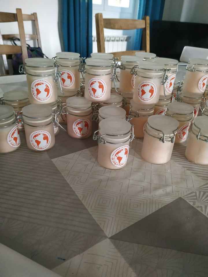 Contenant pour bougies fait maison - 1