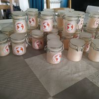 Contenant pour bougies fait maison - 1