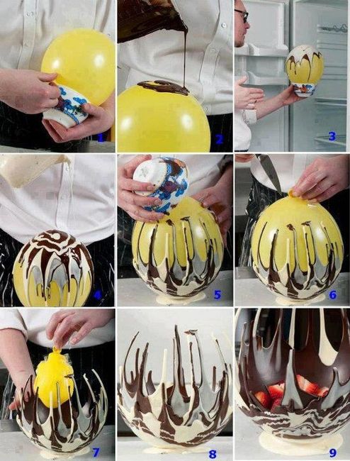 panier en chocolat