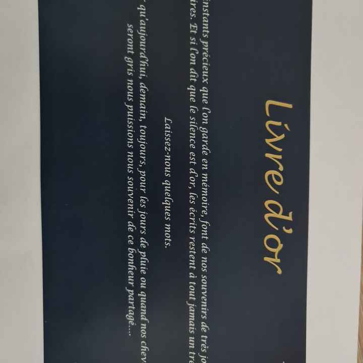 Livre d'or - 1