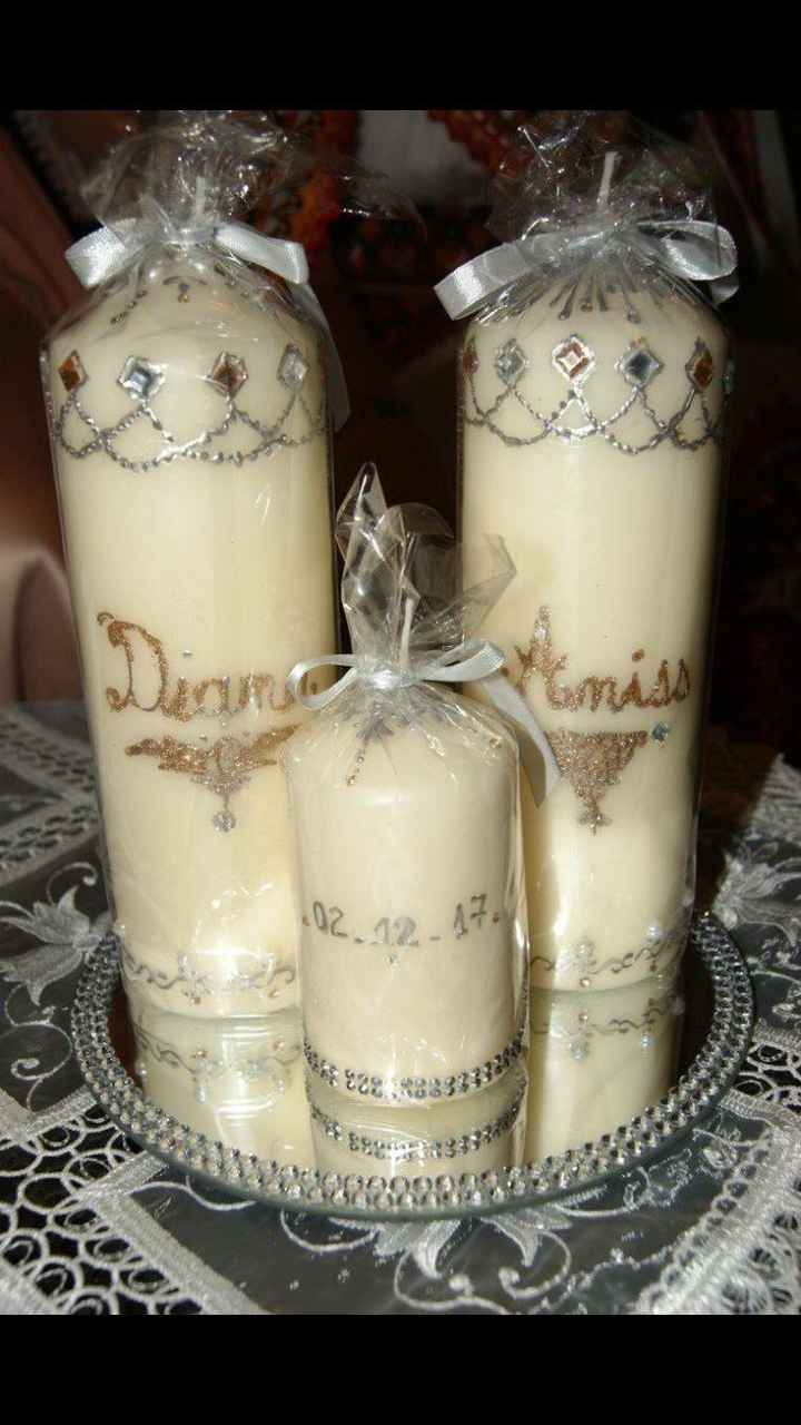 Bougie de nos fiançailles 