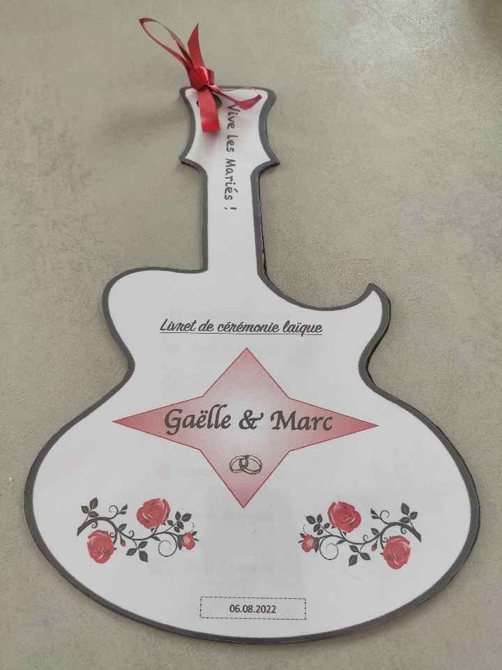 Livret de cérémonie - 1