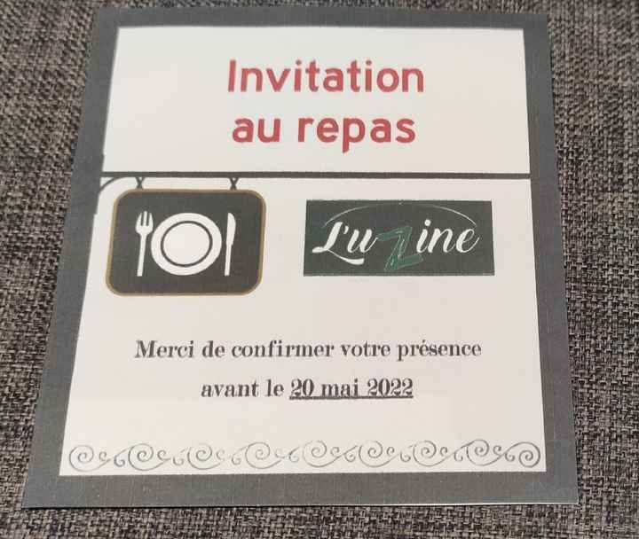Nouveau diy invitation repas - 2