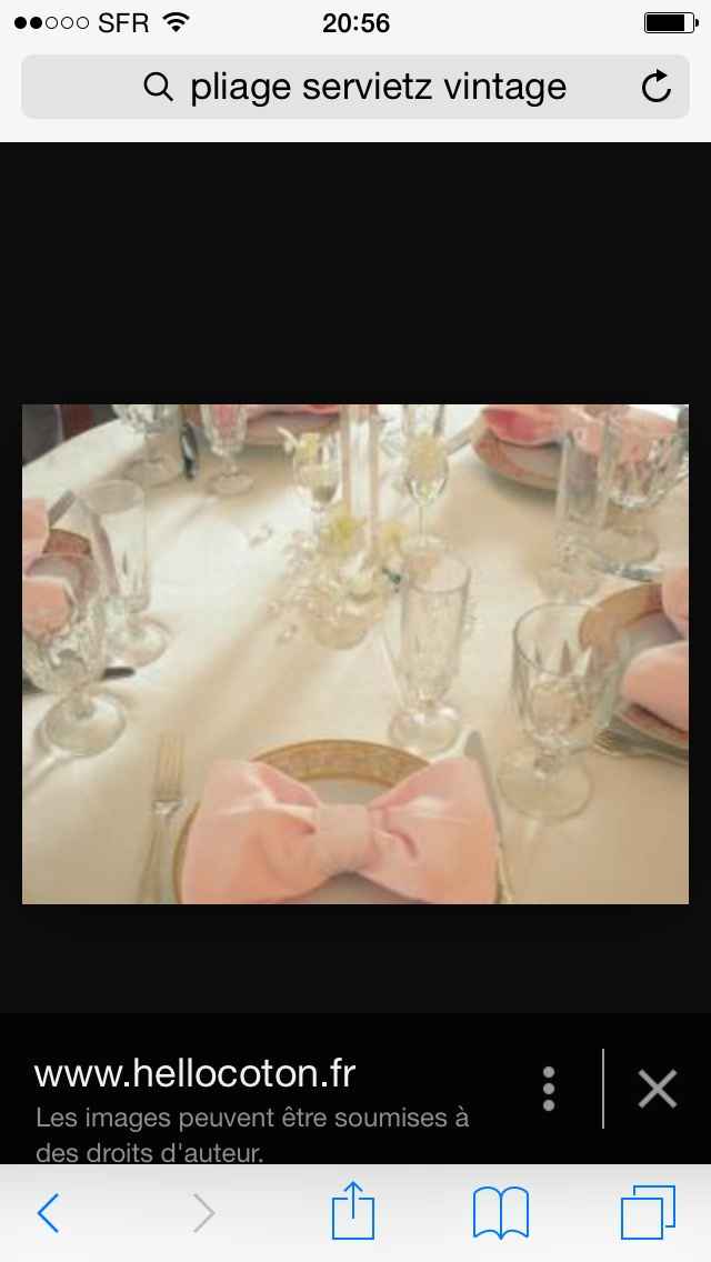 idée serviette de table 