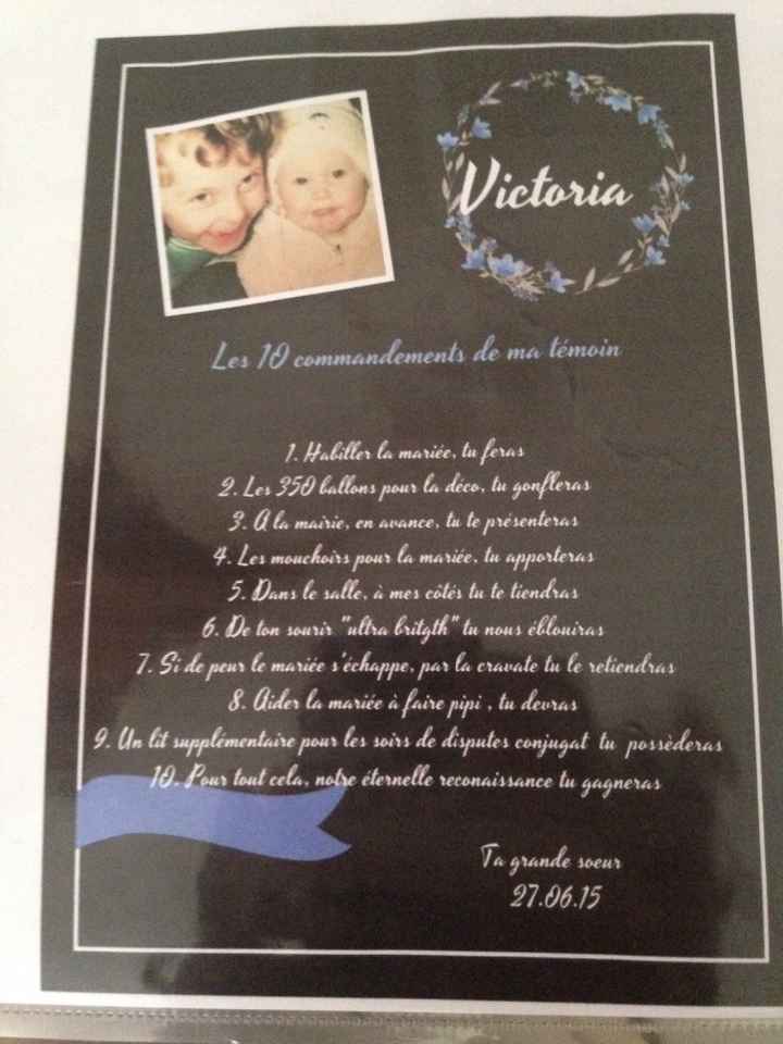 Cadeau Pour nos témoins 