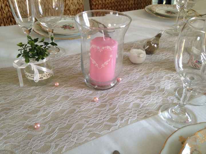 Essaie déco table (vintage/romantique) - 1