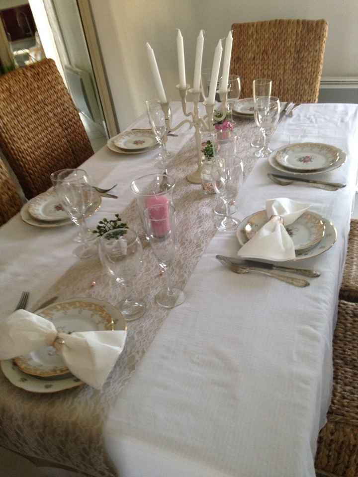 Essaie déco table (vintage/romantique) - 3