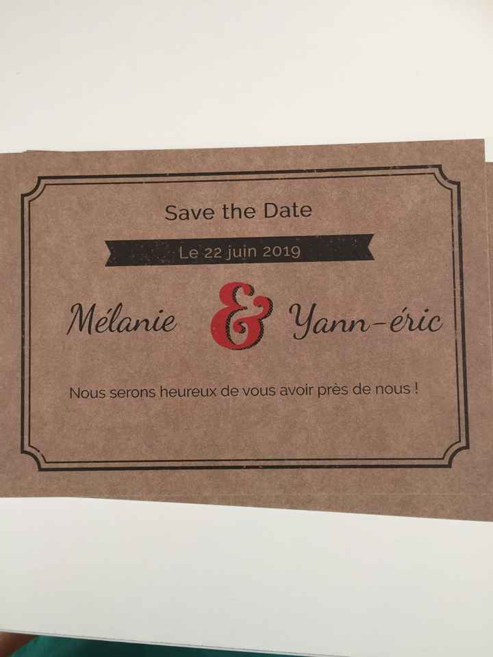 Save the Date reçus... - 1