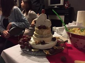 Pièce montée de fromage home made