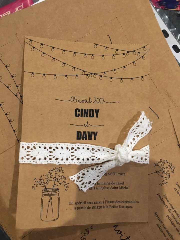 Faire part champêtre - 1