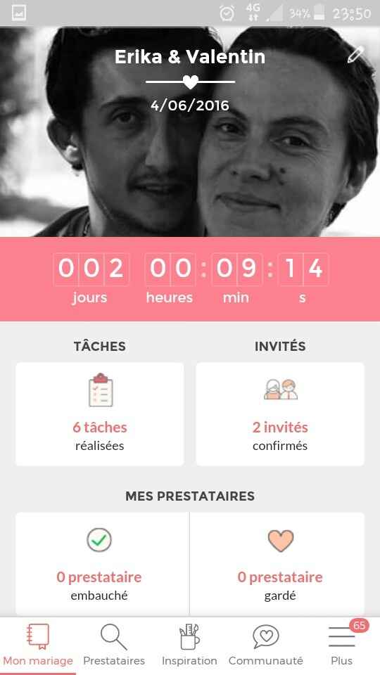 Oú en sont vos compteurs Mariages.net ? - 1