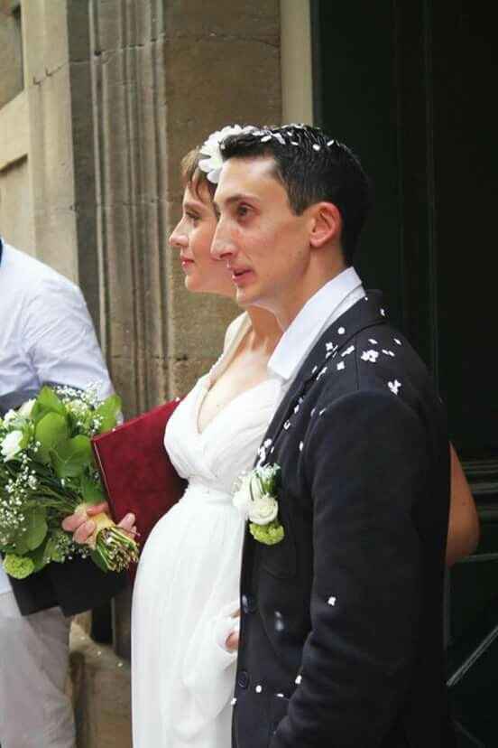 Enceinte de 7 mois et demi au mariage ... - 1