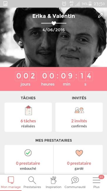 Oú en sont vos compteurs Mariages.net ? - 1