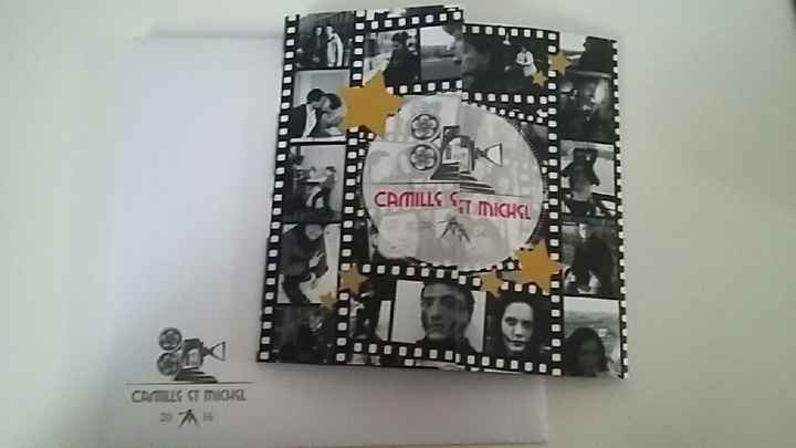 Notre faire part thème cinéma - 2