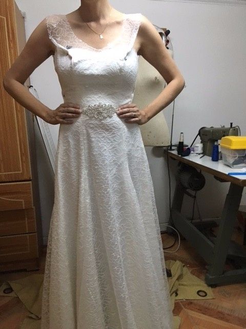 robe tulle brodee