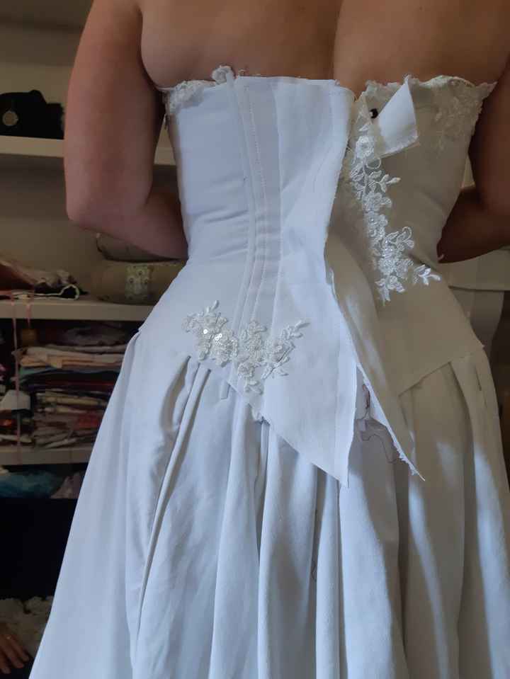 1Er essayage de la robe avec la fée corsetée - 3
