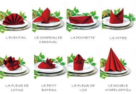 pliage serviette