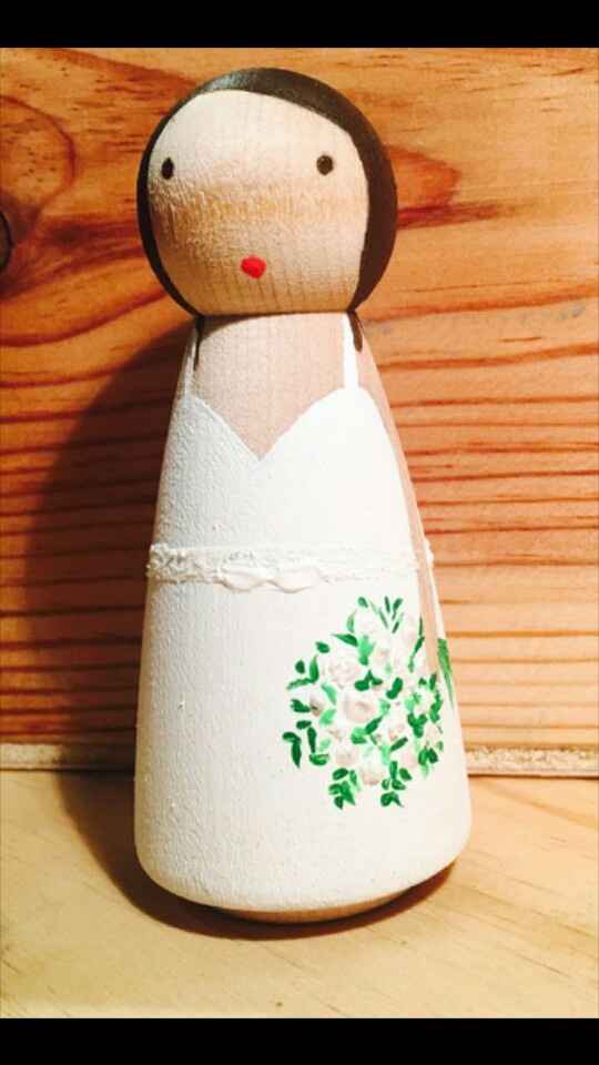 Figurines des mariees pour le gâteau - 1