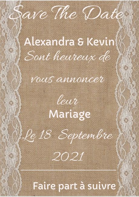 Avis save the date 1