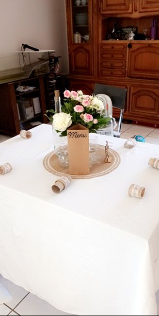 Premier test pour les tables des invités