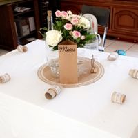 Premier test pour les tables des invités