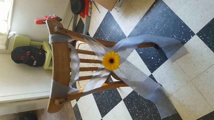 Habillage des chaises de la réception - 1