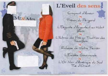 Idées support pour menu mariage" thème voyage" - 0