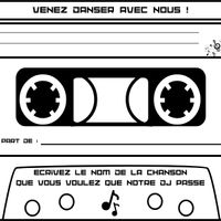 Carte cassette pour les demandes de musiques au DJ