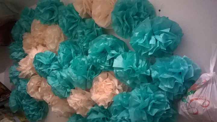 Pompoms papier de soie