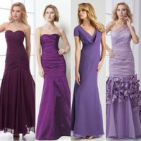 Mermaid purple bridesmaid dresses?