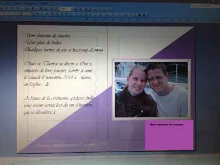 Page 1 et 2 du faire part