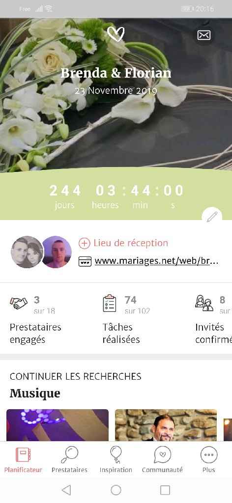 Où en êtes vous dans les préparatifs de votre mariage ? - 1