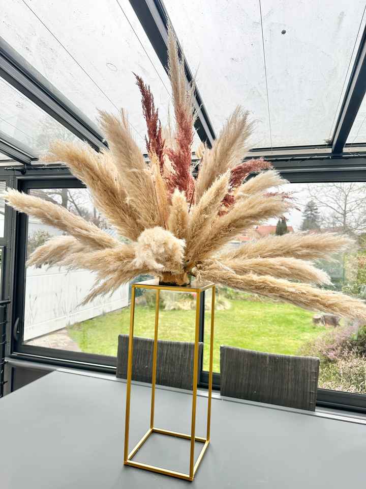 Pampas en centre de table 🤍 - 1