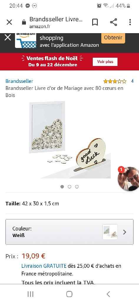 Livre d'or cœurs de bois - 1