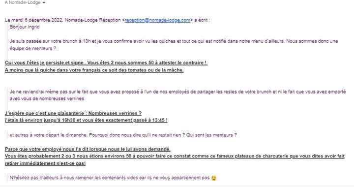 nomade lodge -mefiez vous des gestionnaire de ce lieu - 7