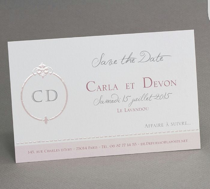 Avis sur mes save the date - 1