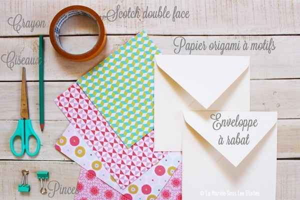 Diy personnalisé ses enveloppes - source : la mariée sous les étoiles