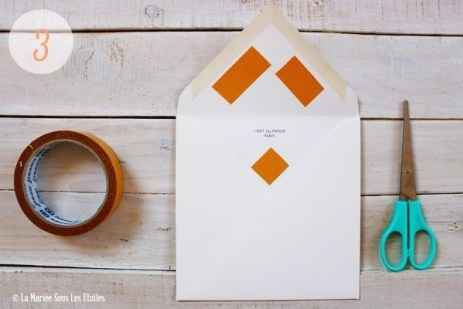 Diy personnalisé ses enveloppes - source : la mariée sous les étoiles