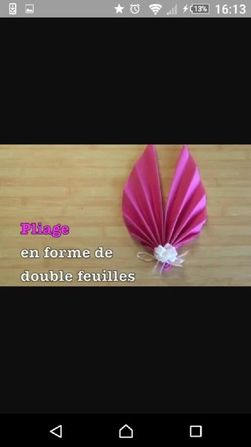 Pliage serviette - 1