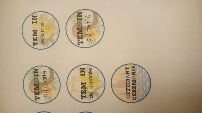 Badge diy thème îles - 2