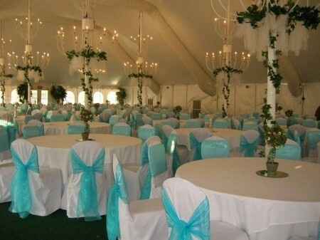 Mariage en blanc turquoise elegant et classe - 4